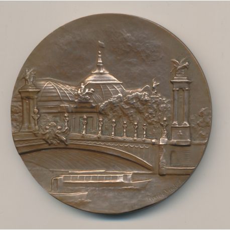 Médaille - Exposition philatélique internationale - 1975 - bronze - 73mm - TTB+