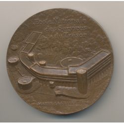 Médaille - École nationale des services du trésor - Marne la vallée 1978 - bronze - 63mm - SUP