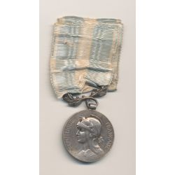 Médaille coloniale - 1er type - en argent - bélière biface
