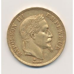 100 Francs Or - Napoléon III - 1868 A Paris - Tête laurée - TTB+