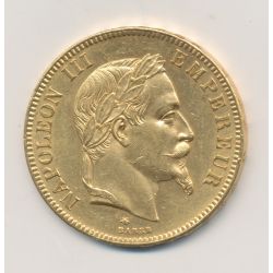 100 Francs Or - Napoléon III - 1869 A Paris - Tête laurée - TTB+