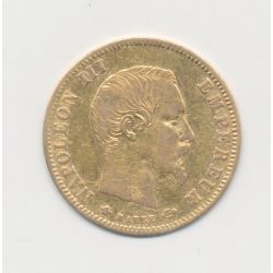 Napoléon III Tête nue - 5 Francs Or - 1858 BB Strasbourg - TB/TB+