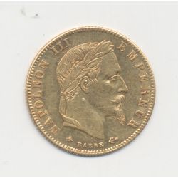 5 Francs Or - 1868 A Paris - Napoléon III Tête laurée - SUP+