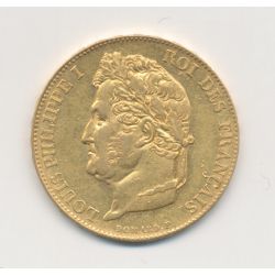 Louis philippe I - 20 Francs Or - 1833 A Paris - Tête laurée - SUP+