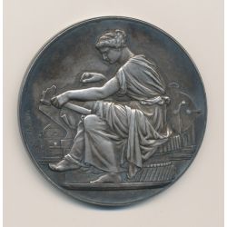 Médaille - Compagnie des mines de la grand combe - argent - H.Dubois - SUP+