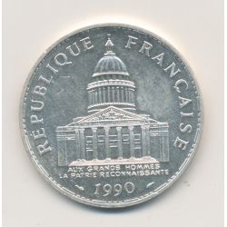 100 Francs Panthéon - 1990 - argent - SUP
