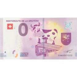 Billet 0€ - Suisse - Restoroute de la Gruyère - 2018-1 - N°1020