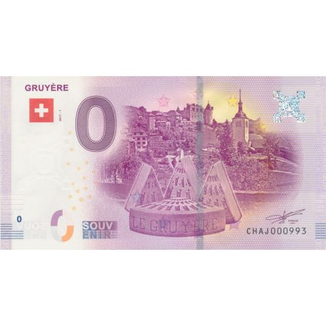 Billet 0€ - Suisse - Gruyère- 2017-1 - N°993