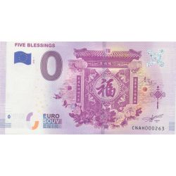 Billet 0€ - Chine - Five blessings - 2018-1 - N°263