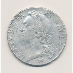 Louis XV - Écu au bandeau - 1758 K Bordeaux - TB+