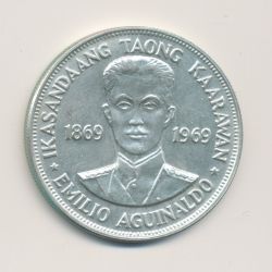 Philippines - 1 Peso 1969 - argent - SUP