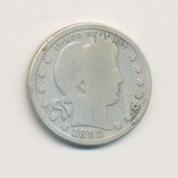 Etats-Unis - 1/4 Dollar 1892 - argent - B