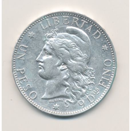 Argentine - 1 Peso 1882 - République argentine - argent - TTB+