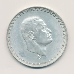 Egypte - 1 Pound 1970 - Président Nasser - argent - TTB+