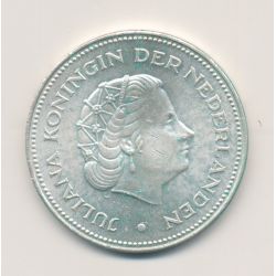 Hollande - 10 Gulden 1945 - Juliana - argent - SUP