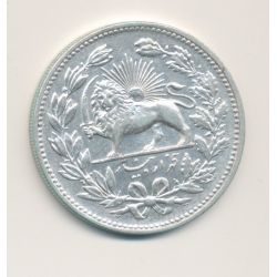 Iran - 5000 Dinars/5 Kran 1902 - Muzaffar al-din Shah - argent - SUP