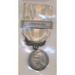 Médaille coloniale - avec agrafe Tunisie - 27mm