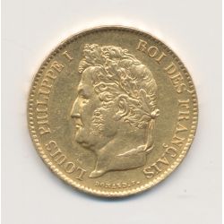 Louis Philippe I - 40 Francs Or - 1837 A Paris - TTB+