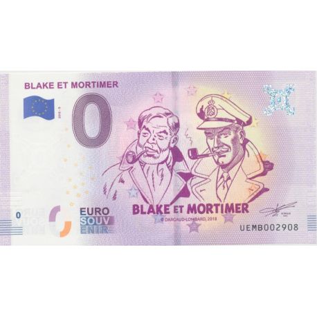 Billet 0€ - Blake et mortimer - 2018-5 - N°2908