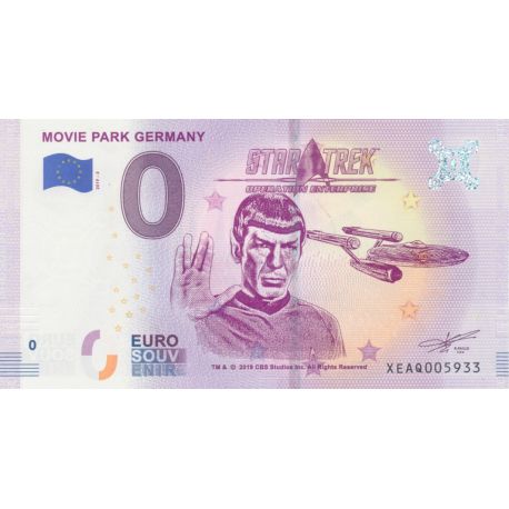 Billet 0€ - Allemagne - Movie park germany - star trek - 2019-2 - N°5933