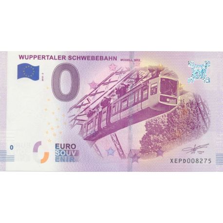 Billet 0€ - Allemagne - wuppertaler schebebahn - 2018-2 - N°8275