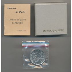Piéfort - 5 Francs Semeuse - 1971 - cupronickel - FDC
