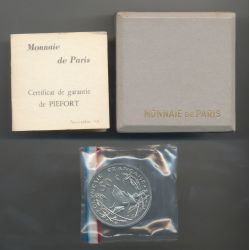 Piéfort - 50 Francs 1967 - Polynésie Française - nickel - FDC