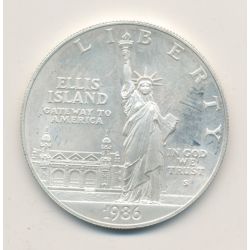 Etats-Unis - 1 Dollar Statue de la liberté - 1986 S - argent - SUP