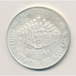 Etats-Unis - 1 Dollar 1987 P - Bicentenaire constitution Américaine - argent - SUP