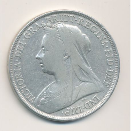 Angleterre - 1 Crown 1894 - Victoria - argent - TB