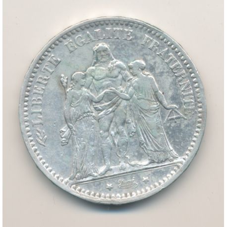 5 Francs Hercule - 1878 K Bordeaux - TB+
