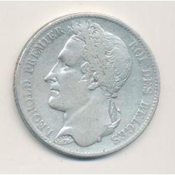 Belgique - 5 Francs 1848 - Léopold 1er - argent - TB
