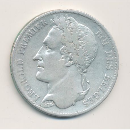 Belgique - 5 Francs 1848 - Léopold 1er - argent - TB