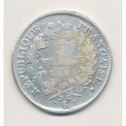 5 Francs Union et Force - AN 5 K Bordeaux - TB/TB+
