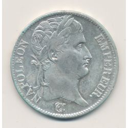 5 Francs Napoléon empereur - 1808 B Rouen - TTB