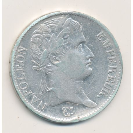 5 Francs Napoléon empereur - 1813 D Lyon - TTB