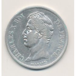 5 Francs Charles X - 1828 W Lille - TB+