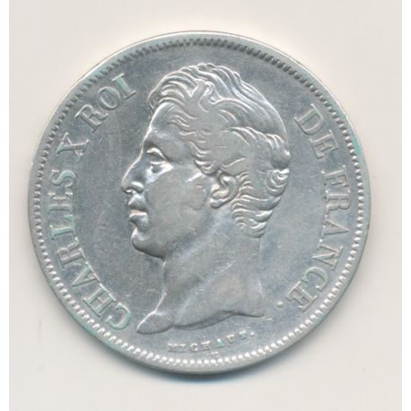 5 Francs Charles X - 1828 W Lille - TB+