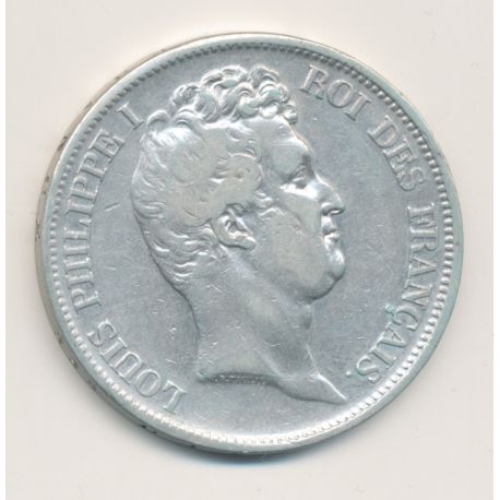 5 Francs Louis Philippe I - 1831 W Lille - Tranche en creux - TB+
