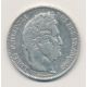 5 Francs Louis philippe I - 1840 W Lille - Type cornue - TB