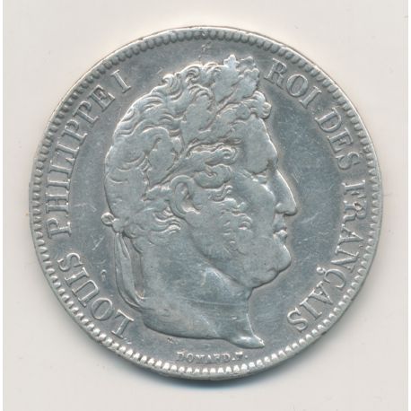 5 Francs Louis philippe I - 1840 W Lille - Type cornue - TB
