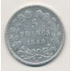 5 Francs Louis philippe I - 1840 W Lille - Type cornue - TB