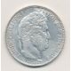 5 Francs Louis philippe I - 1843 W Lille - TB+