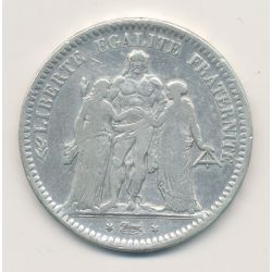 5 Francs Hercule - 1848 BB Strasbourg - argent - TB/TB+