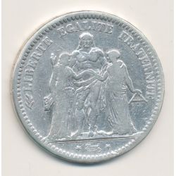 5 Francs Hercule - 1848 D Lyon - TB