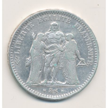 5 Francs Hercule - 1848 K Bordeaux - TB+
