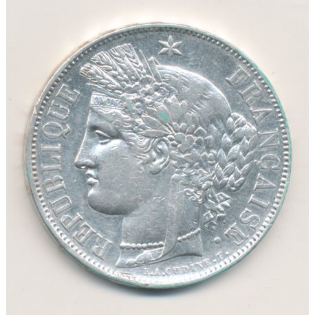 5 Francs Cérès - 1850 A Paris - 2e République - TTB