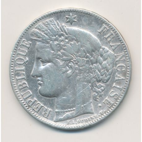 5 Francs Cérès - 1851 A Paris - 2e République - TB