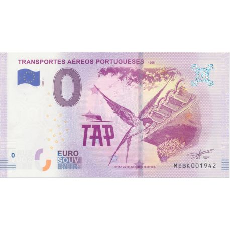 Billet 0€ - Portugal - Transportes aeros portugueses - 2019-1 - N°1942