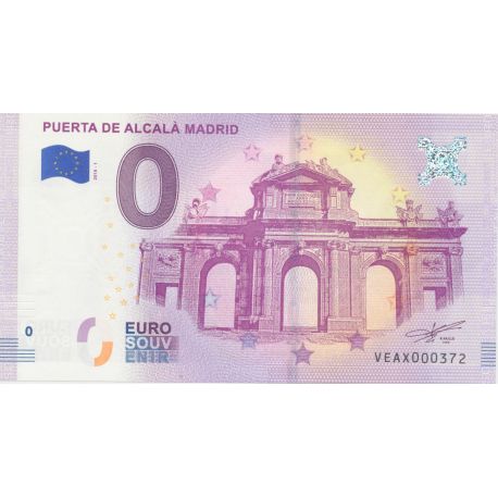 Billet 0€ - Espagne - Puerta de alcala Madrid - 2018-1 - N°372